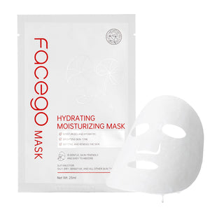 Facego Collagen Face Mask - Hydrating & Moisturizing Sheet Mask with Natural Centella Asiatica for Soothing Skincare, Deeply Nourishing Dry Skin 1-Count