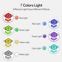 Red Light Therapy for Face and Neck - 7 Colors Red Light Mask, Facial Skin Care Device, Portable, Rechargeable and Ergonomic Design for Home