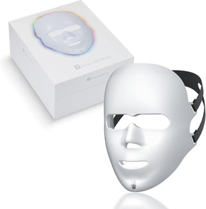 Red Light Mask - 7 Colors Red Light Mask for Face, Facial Skin Care Device, Rechargeable and Ergonomic Design for Home (P06)