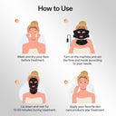 Red Light Therapy Mask for Face and Neck - Facial Skin Care Device, Portable, Lightweight, Rechargeable and Ergonomic Design for Home (Black)